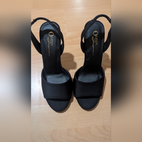Olivia Ferguson Shoes - Olivia Black Heeled Sandals